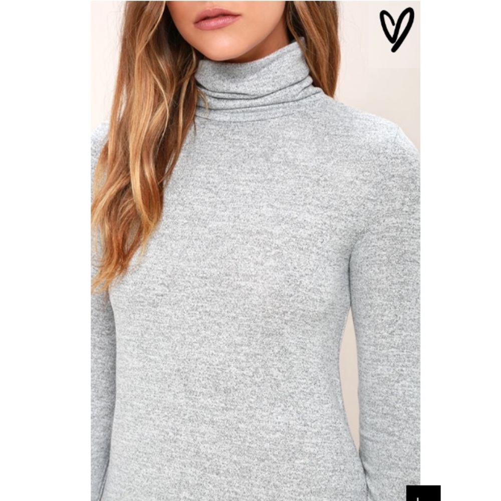 👌🏻Heather Grey Turtleneck Sweater Dress 😍 - Picture 4 of 8